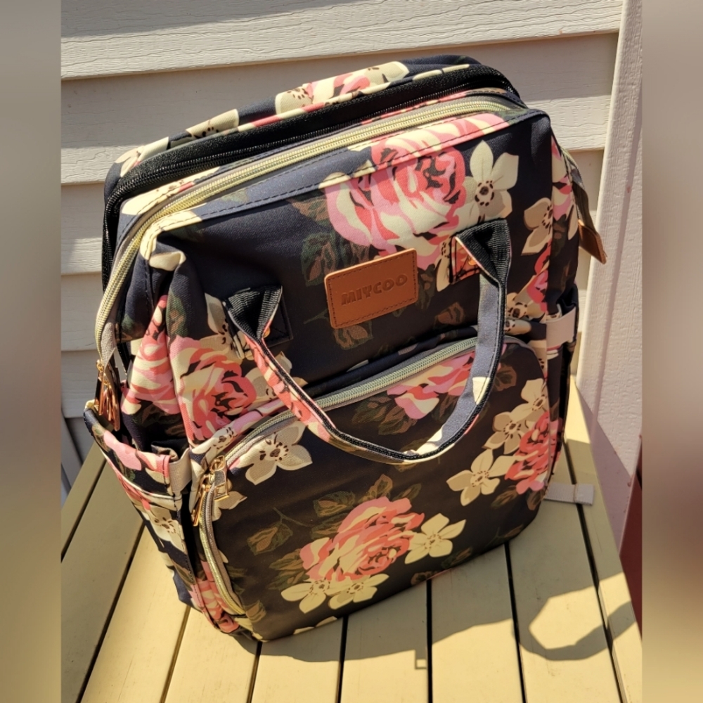 Diaper Bag Backpack with Changing Station Large Capacity Baby Bag